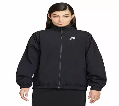 NIKE Damen Jacke Sportswear Essential Windrunner schwarz